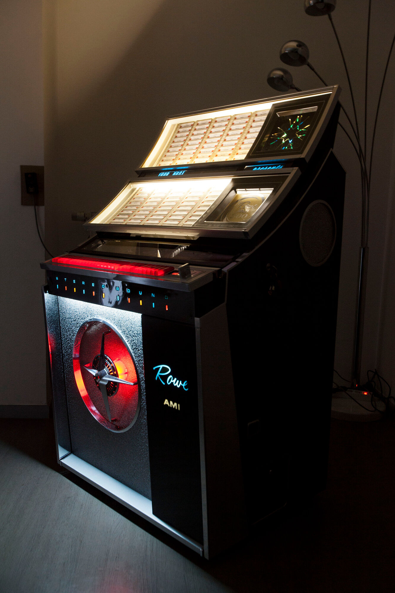 Jukebox Rowe friend from 1963 model"Jal" capa 100 vinyl compilation pop, rock, metal from 1950 to 1990