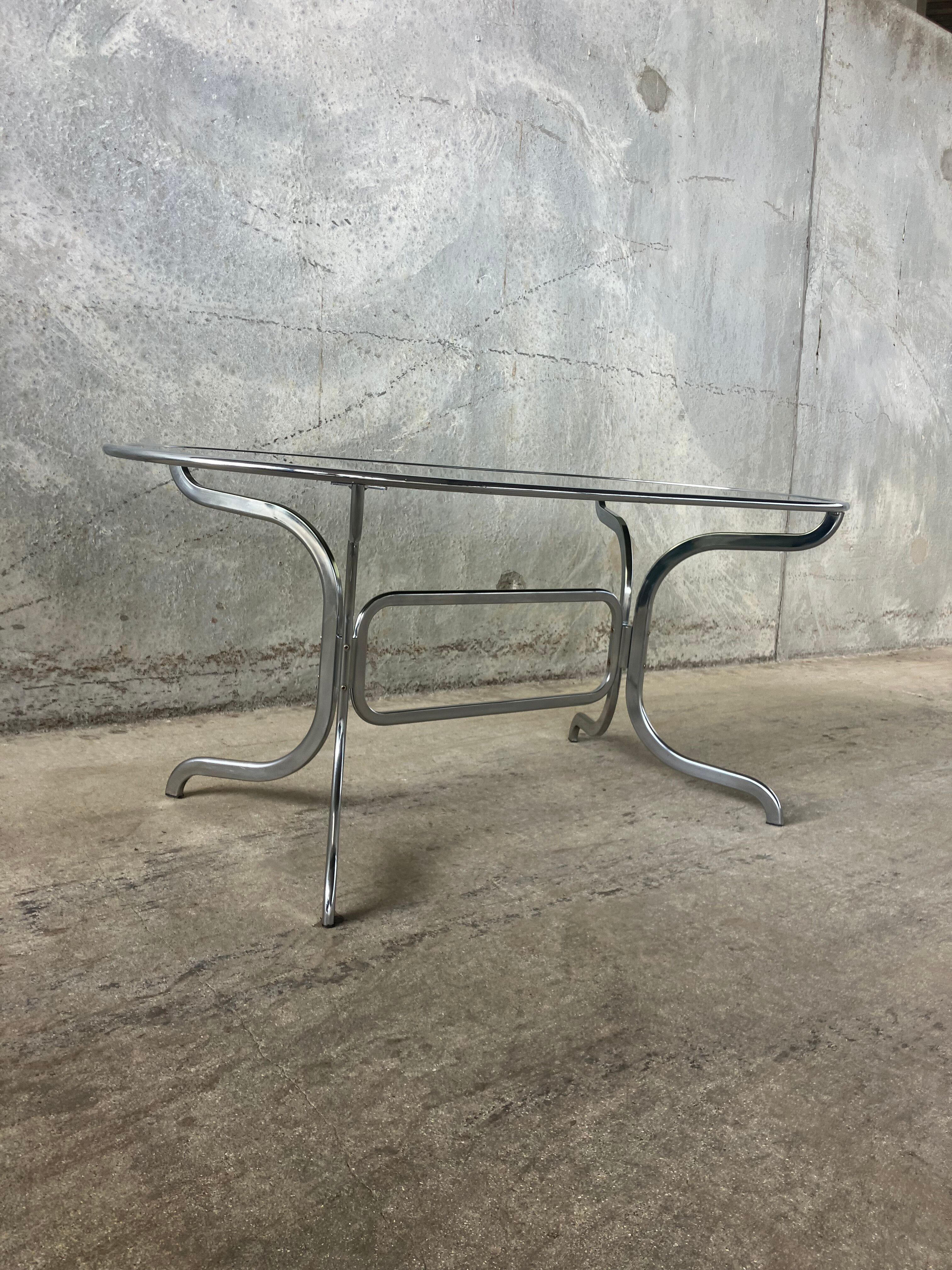 Mid Century dining table by Gastone Rinaldi for Rima, Italy.