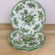 4 assiettes creuses Wedgwood Oriental Pheasants vert