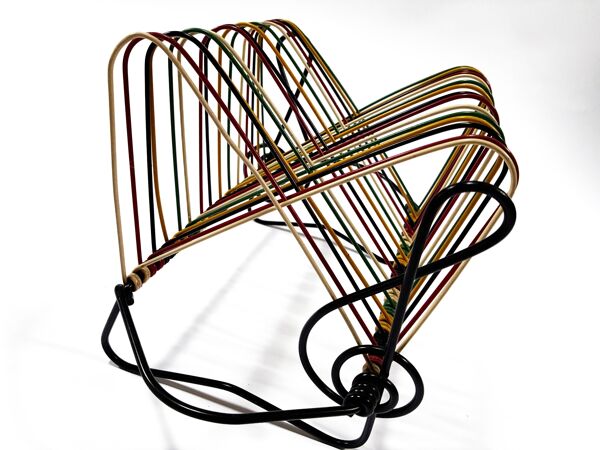 Rangements Vinyles Vintage • Support 45T • Métal Laqué • Scoubidou • 1950