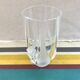 Ancient art deco moulded glass vase - vintage design decorated decor
