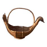 Rattan / woven wicker bird basket