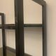 Chrome metal and opaque glass shelf 20th century