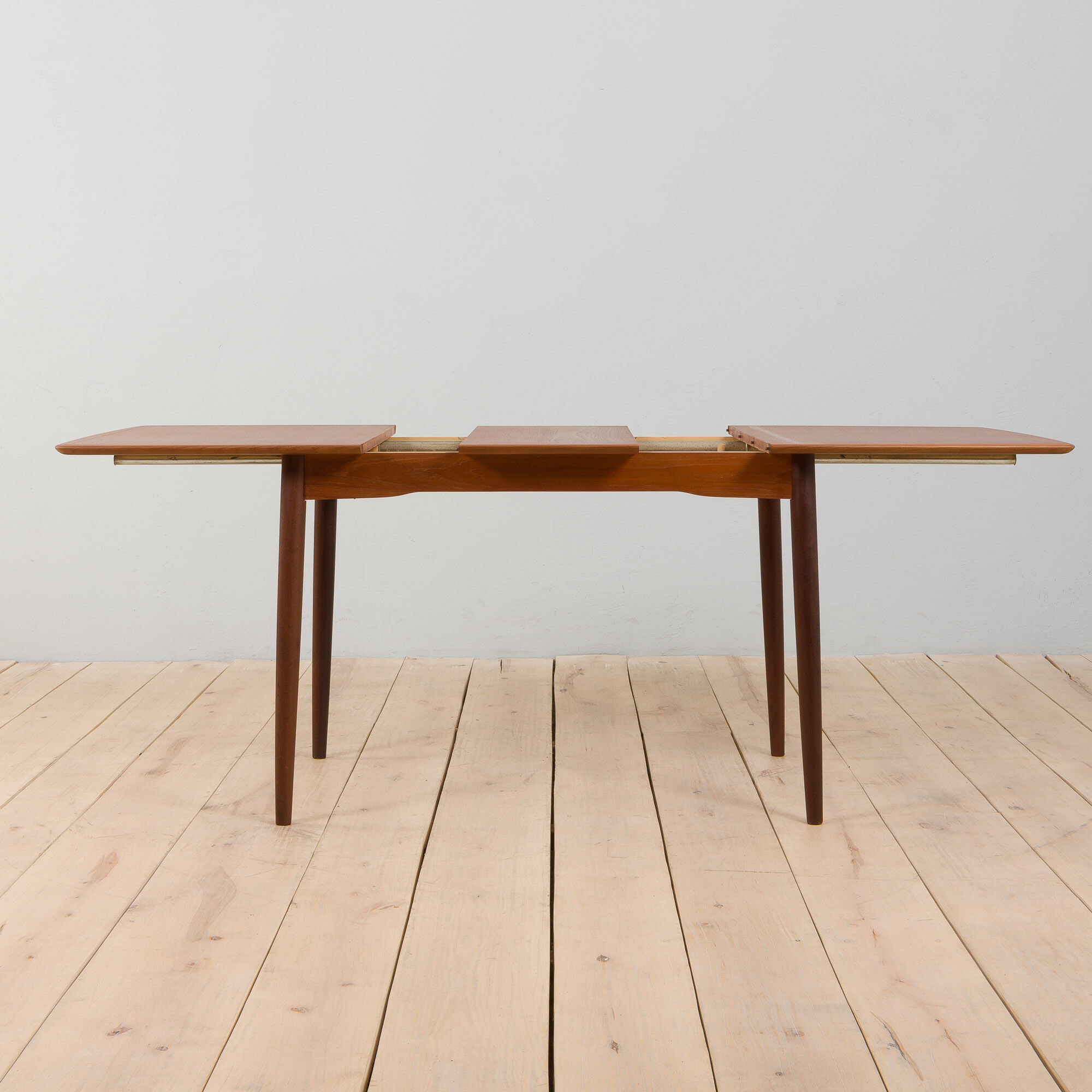 Danish rectangular teak extension table, 1970s