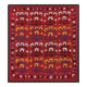Vintage hand-embroidered tribal tapestry 222x231 cm
