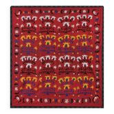 Tapisserie tribale brodée main vintage 222x231 cm