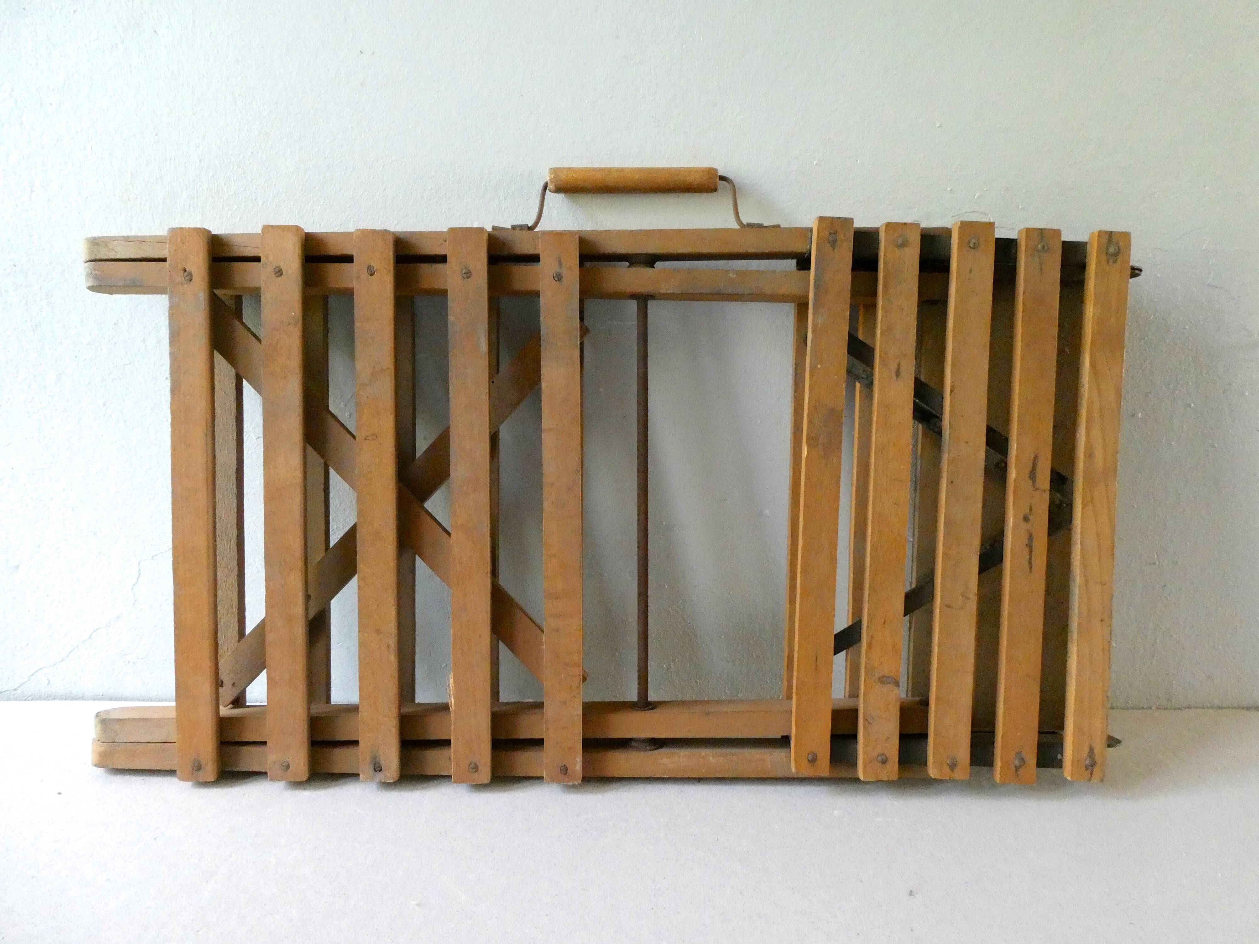 Folding wooden and metal, 1950s