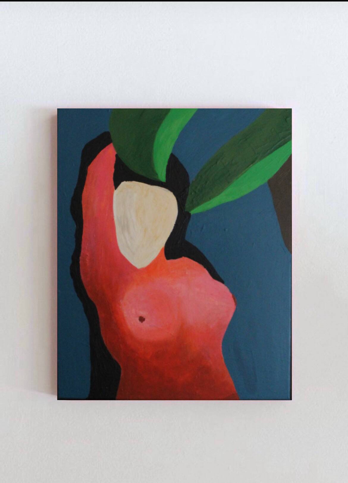 Peinture originale "femme sous un palmier" par Bodasca