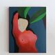 Peinture originale "femme sous un palmier" par Bodasca