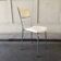 Vintage cream faux leather chair
