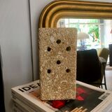 Brutalist stone lamp