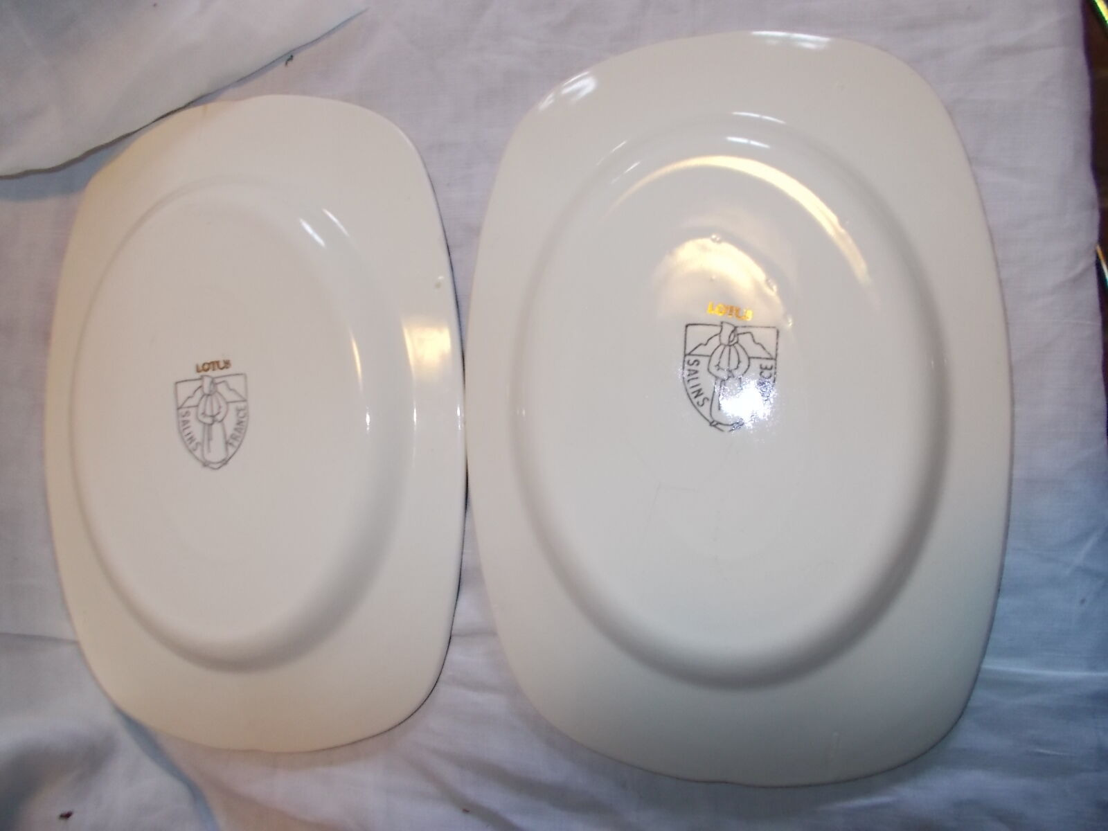 Two plates of salt dishes from France.