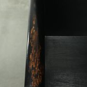 Black wooden chair / side chair from the 20th century in Asian style