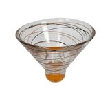 Nybro - Suède - Fait main - vase pendule - verre - cristal - années 1990