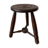 Wooden tripod stool
