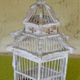 Wooden birdcage