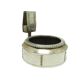 Match holder with ashtray, Art Nouveau, silver-plated brass, Austria, early 20th century