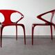 Pair of Ava chairs by Song Wen Zhong for Roche Bobois, 20th century.