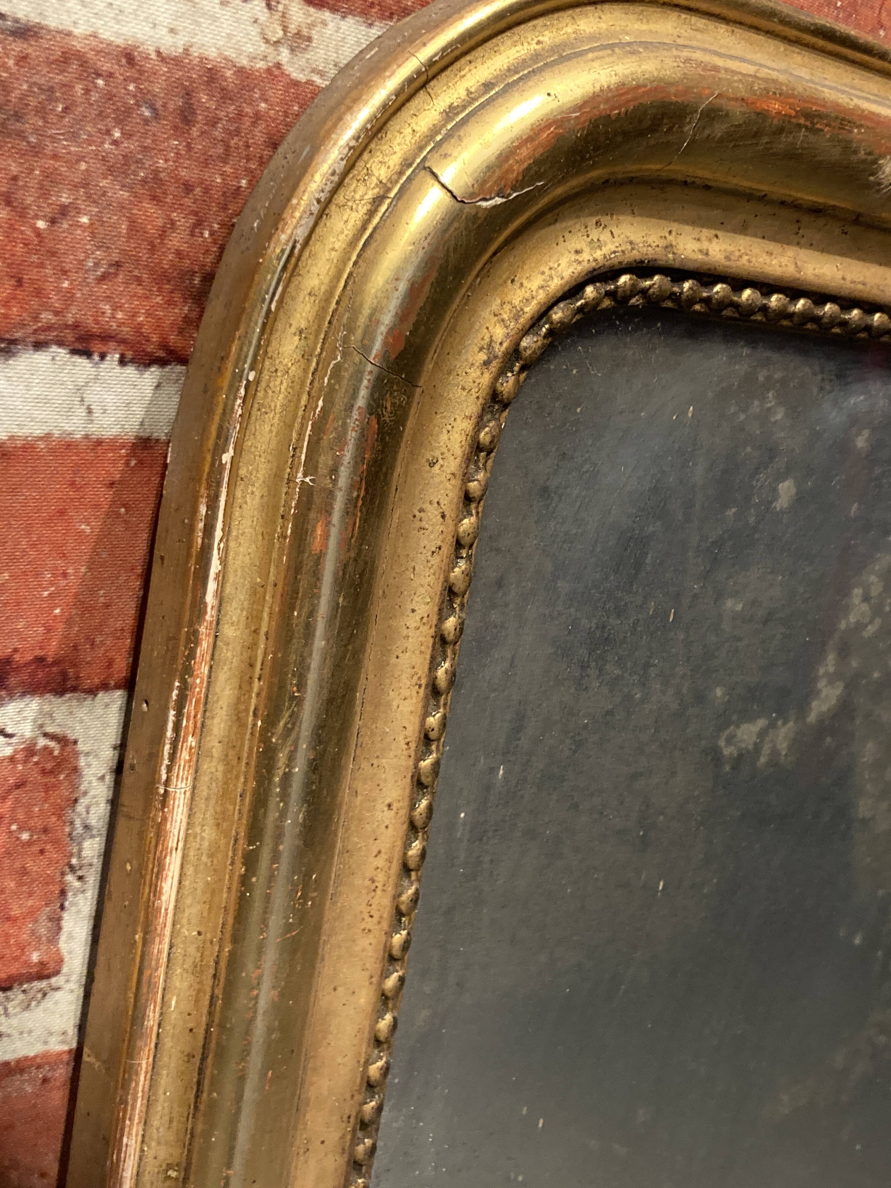 Antique Louis Philippe wooden mirror