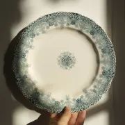 6 assiettes plates en faïence terre de fer HB Choisy-le-Roi « Henriette »