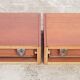 Pair of nightstands wall scandinavian teak