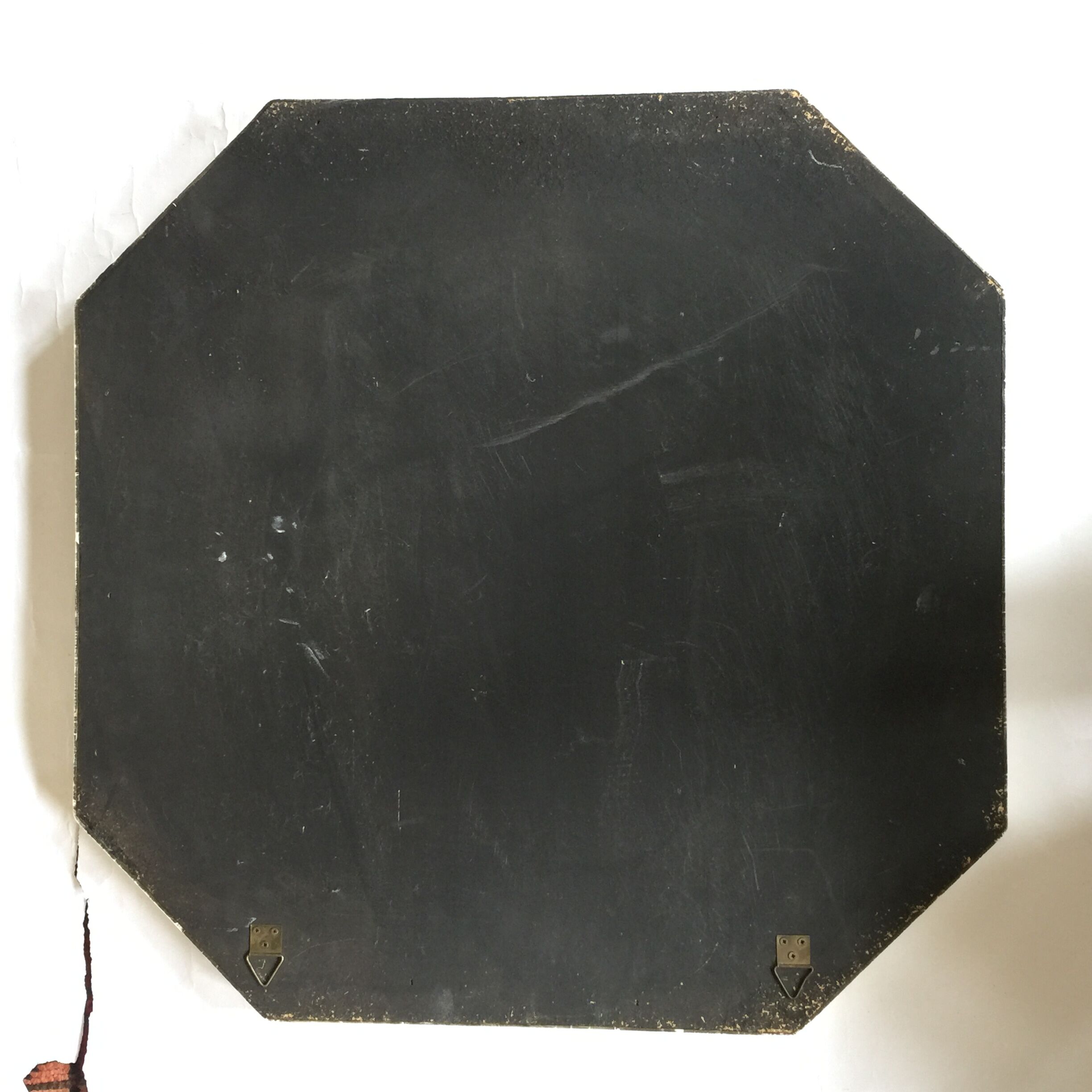 Mirror ivory lacquer with Jean Claude mahey 1970/1980 - 71x70cm