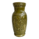 Vintage olive green glazed ceramic vase