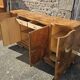 French ART DECO Sideboard- High Gloss Burl Elmwood Buffet-30s