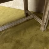 Table de ferme bois brut