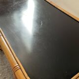 Vintage coffee table from the 50s in rattan