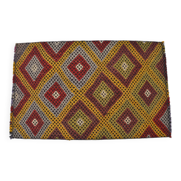 Small Decorative Oushak Kilim