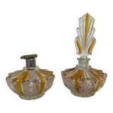 Perfume bottles and art deco spray