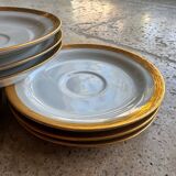 12 Saint-Amand porcelain saucers