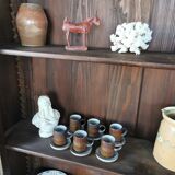 Library, wooden showcase