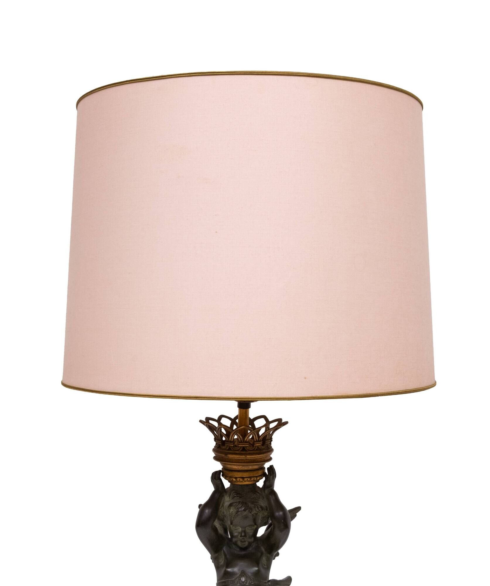 Stunning Empire Bronze Cherub Table lamp 1890s France