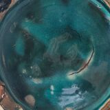 Vintage Early 20th Century Middle Eastern Ceramic Vase - Turquoise Glaze