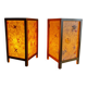 pair of dried flower lamps 1970