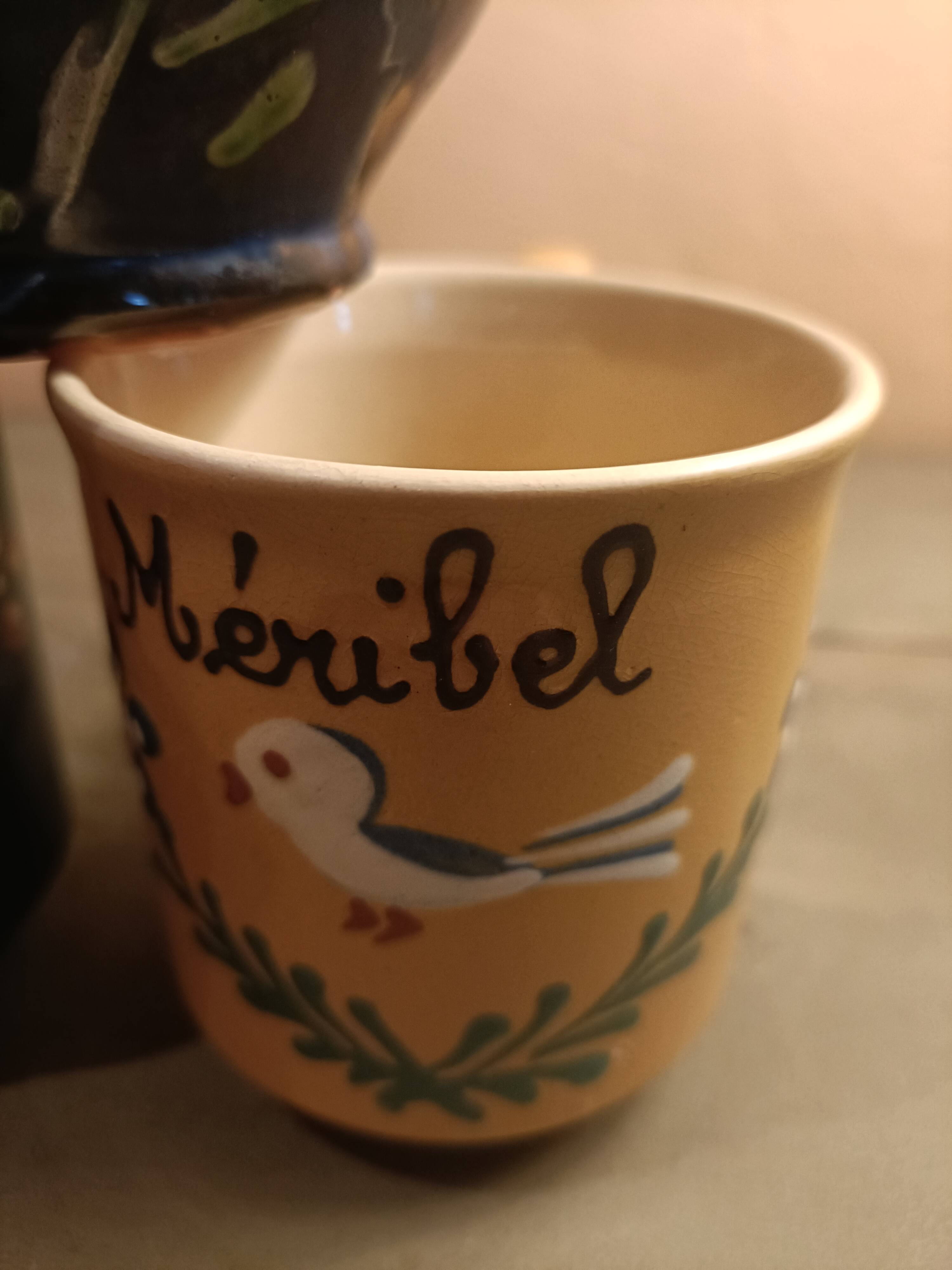 3 glazed terracotta cups with Savoie decoration