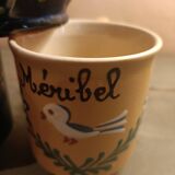 3 glazed terracotta cups with Savoie decoration