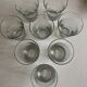 Set de 8 verres gobelets ondulations 1960 mid century modern