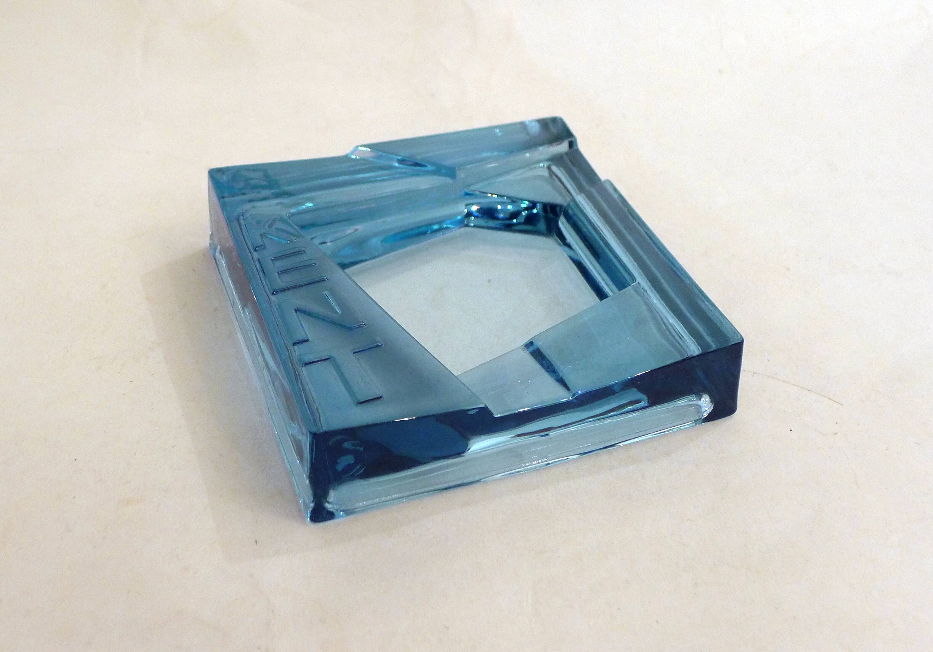 Kent ice floe glass ashtray