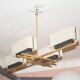 Arlus Paquebot chandelier / ceiling light 1950 "Maison Arlus".