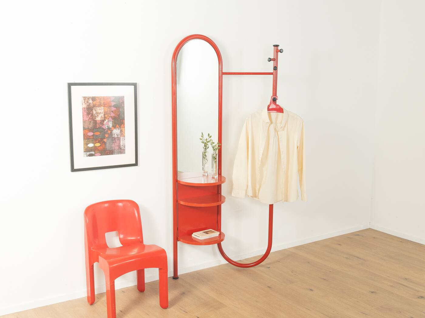 Postmodern coat rack by Schönbuch, red, 1980s