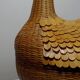 Large bamboo duck box, woven rattan, vintage Shanghai Handicrafts China