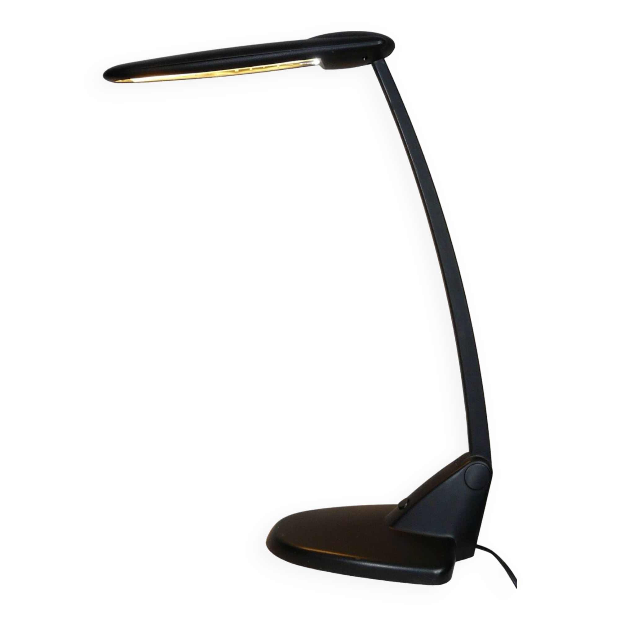 Lampe de bureau noire  Unilux Brio design 1980