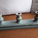 Vintage carved solid wood candlestick