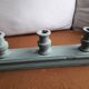 Vintage carved solid wood candlestick