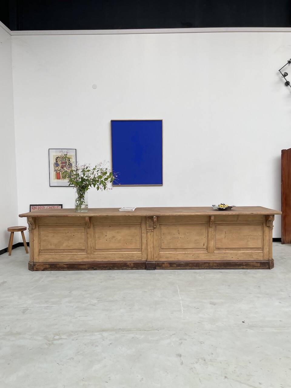 XXL oak and pine counter 350cm