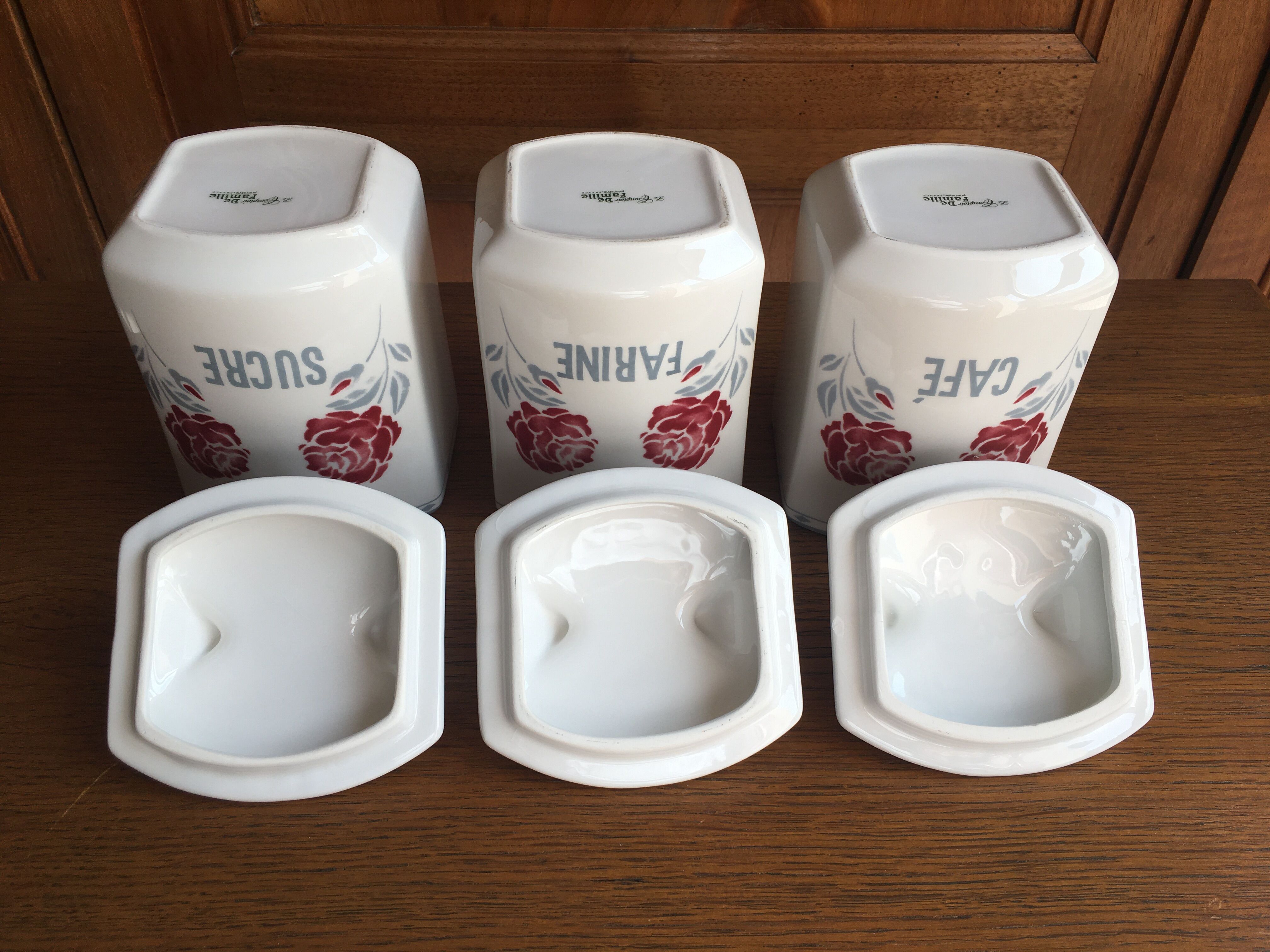 Lot of three spice pots