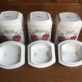 Lot of three spice pots